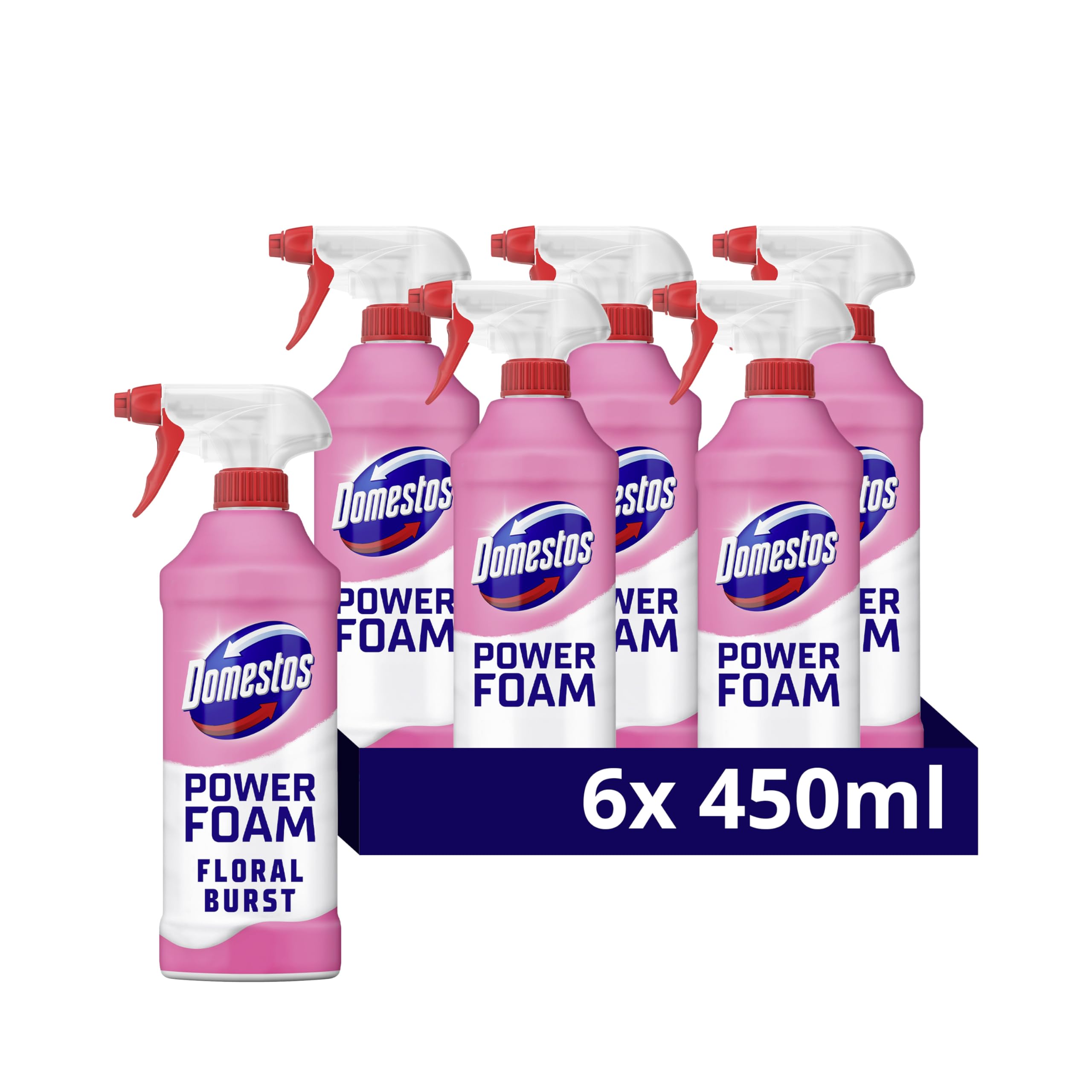 Domestos Power Foam Floral Blast Toilet & Bathroom Cleaner 450ml