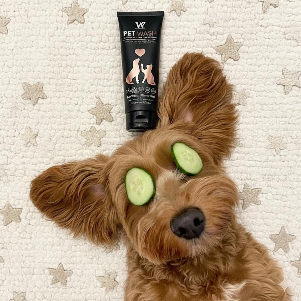 Watermans Shampoing de Luxe pour Chien 250ml Parfum Bubble Gum Shampoing Chien Peau Sensible Anti Irritation Hypoallergénique sans Parabènes sans Sulfates Végan Convient Chats