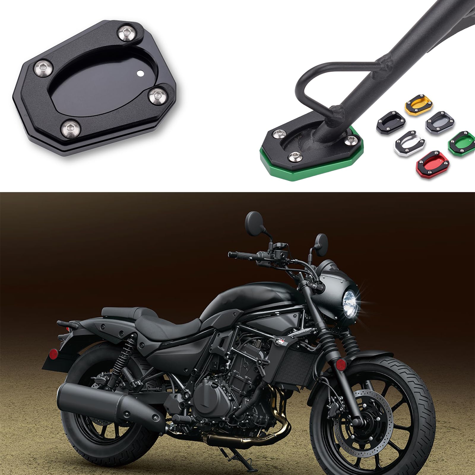 Kawasaki 新型Eliminator 黒 タンク タンクパッド付き Kawasaki 新型Eliminator 黒 タンク タンクパッド付き Kawasaki