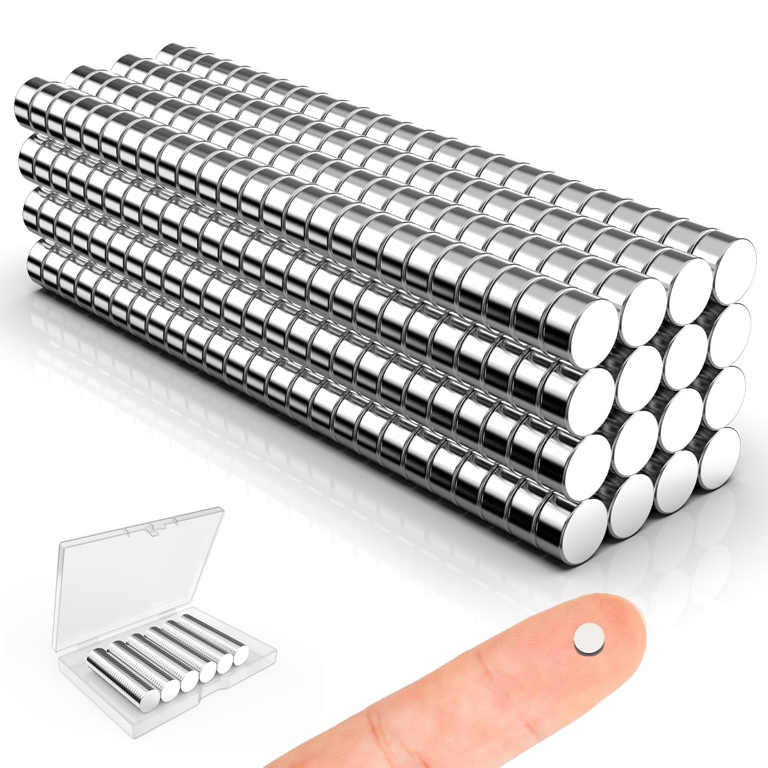 Magnets for Crafts, 5x2mm Small Round Magnetic 250 Pack — Amazon image 25