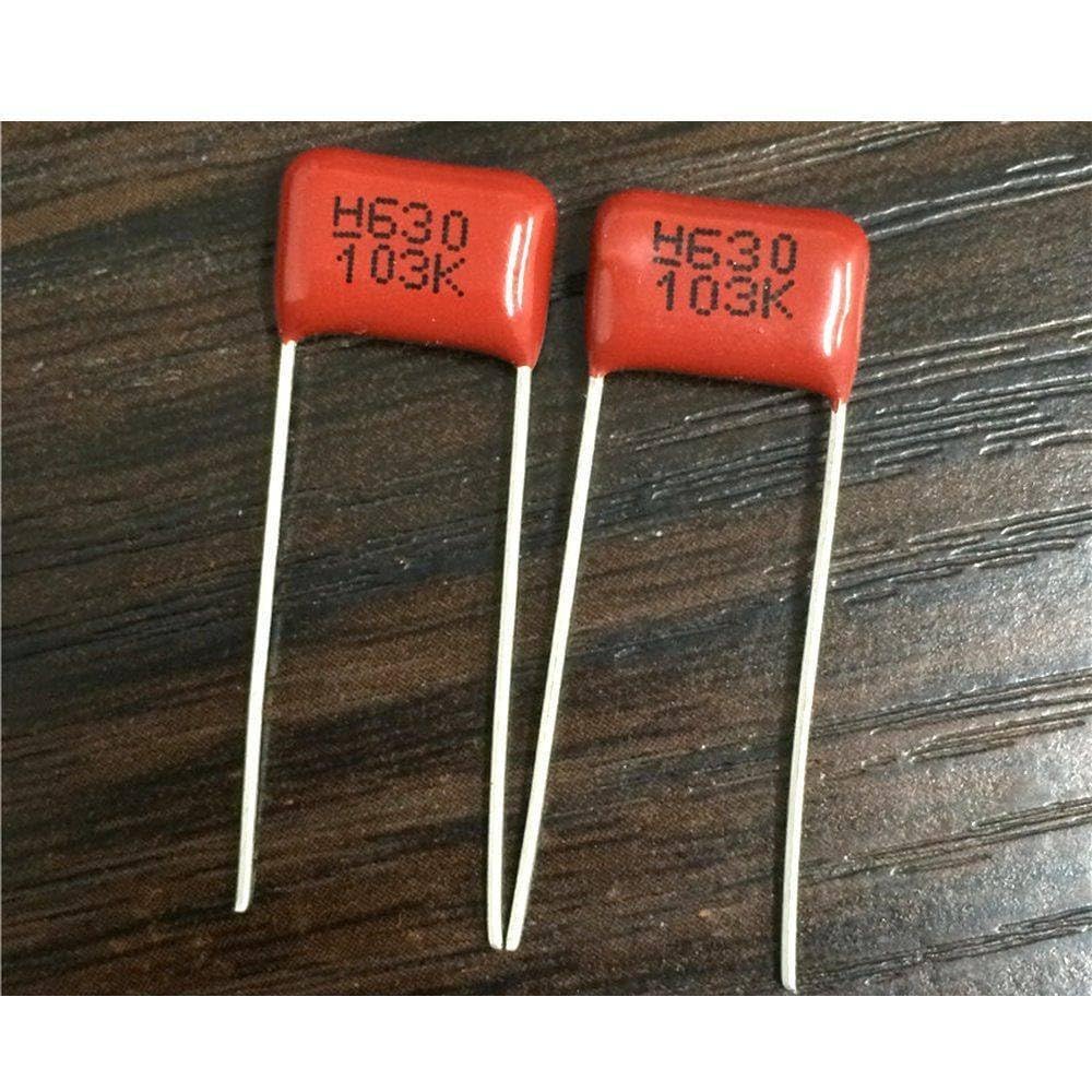 10Pcs CBB 103 630V 103K CBB21 0.01uF 10nF P10 Metallized Polypropylene Film Capacitor