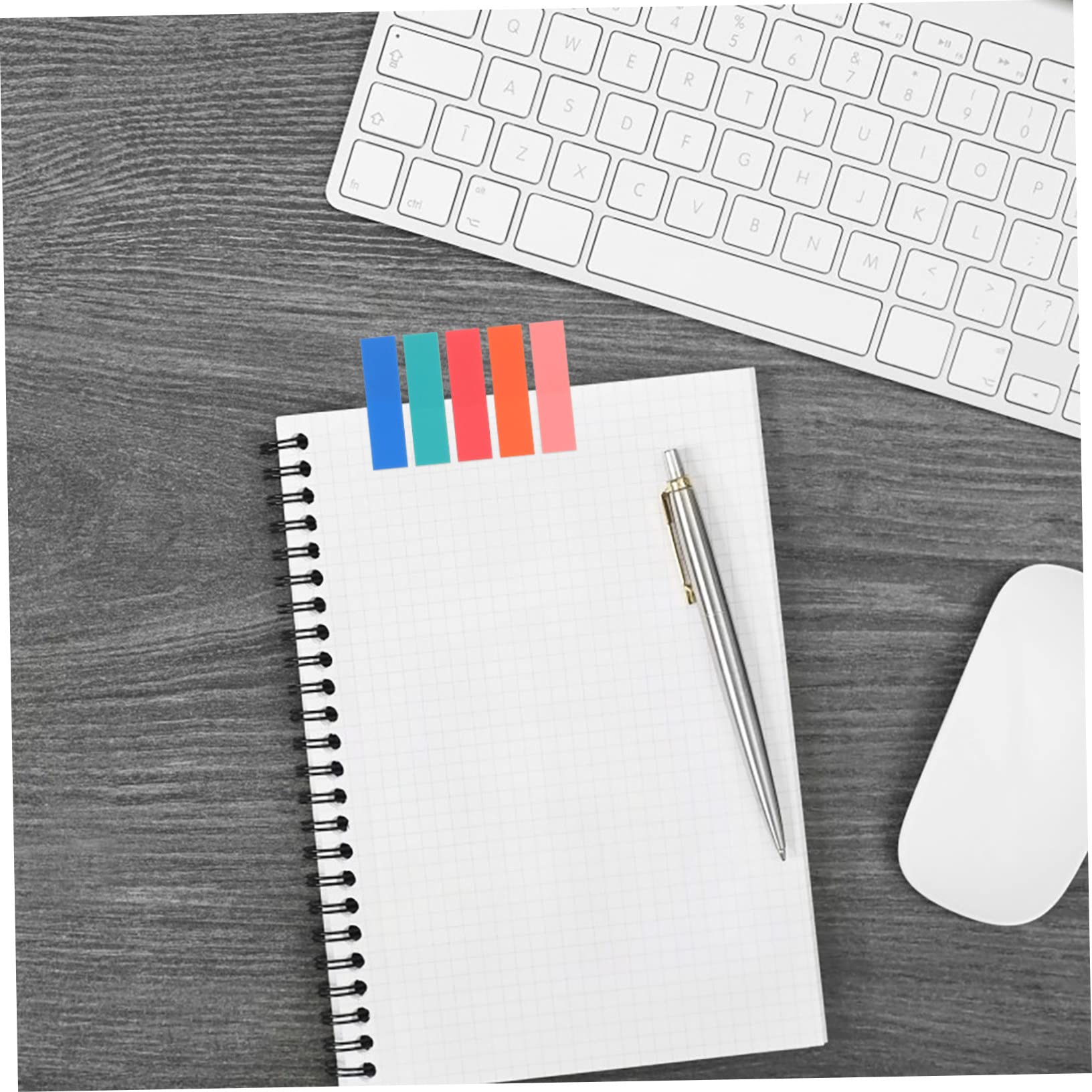 SHINEOFI 24sets Etichette Adesive Colorate Per Segnapagina Indicatori Di Pagina Trasparenti Per Ufficio e Scuola Adatti Studenti e Insegnanti Realizzati Materiale Resistente e