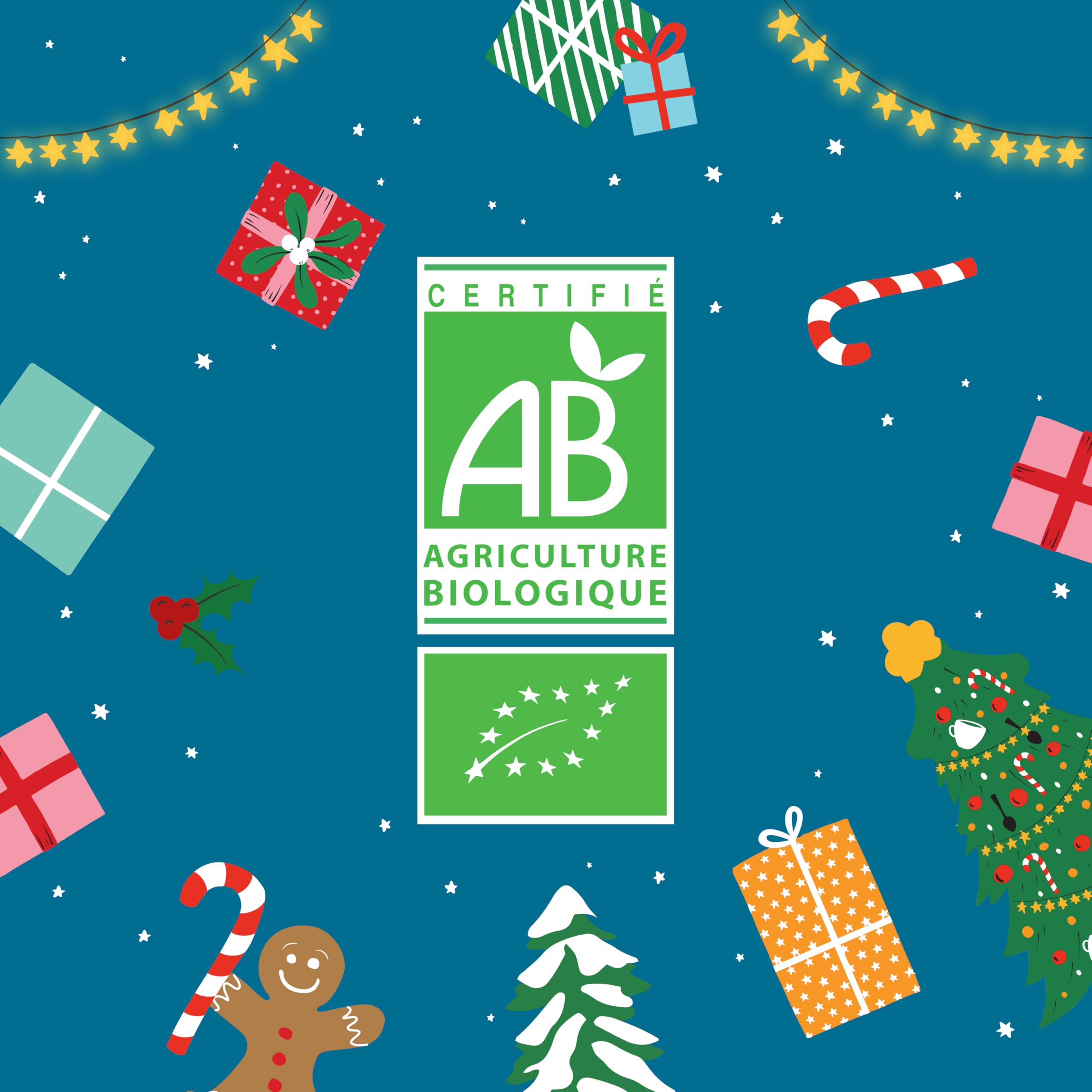 CLIPPER - Calendrier de l'Avent - Thés & Infusions - Bio - 24 sachets | Idée Cadeau Noël - Ingrédients Bio - 100% naturels