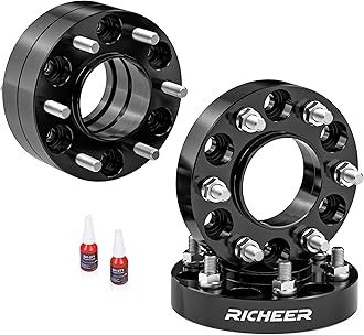 Sponsored Ad - Richeer 6x5.5 Wheel Spacer for Silverado Sierra 1500, 1.25 Inch Hub Centric 6x139.7mm Wheel Spacers for Tahoe Sunurban Yukon Escalade Express 1500 with 14x1.5 Studs & 78.1mm Bore