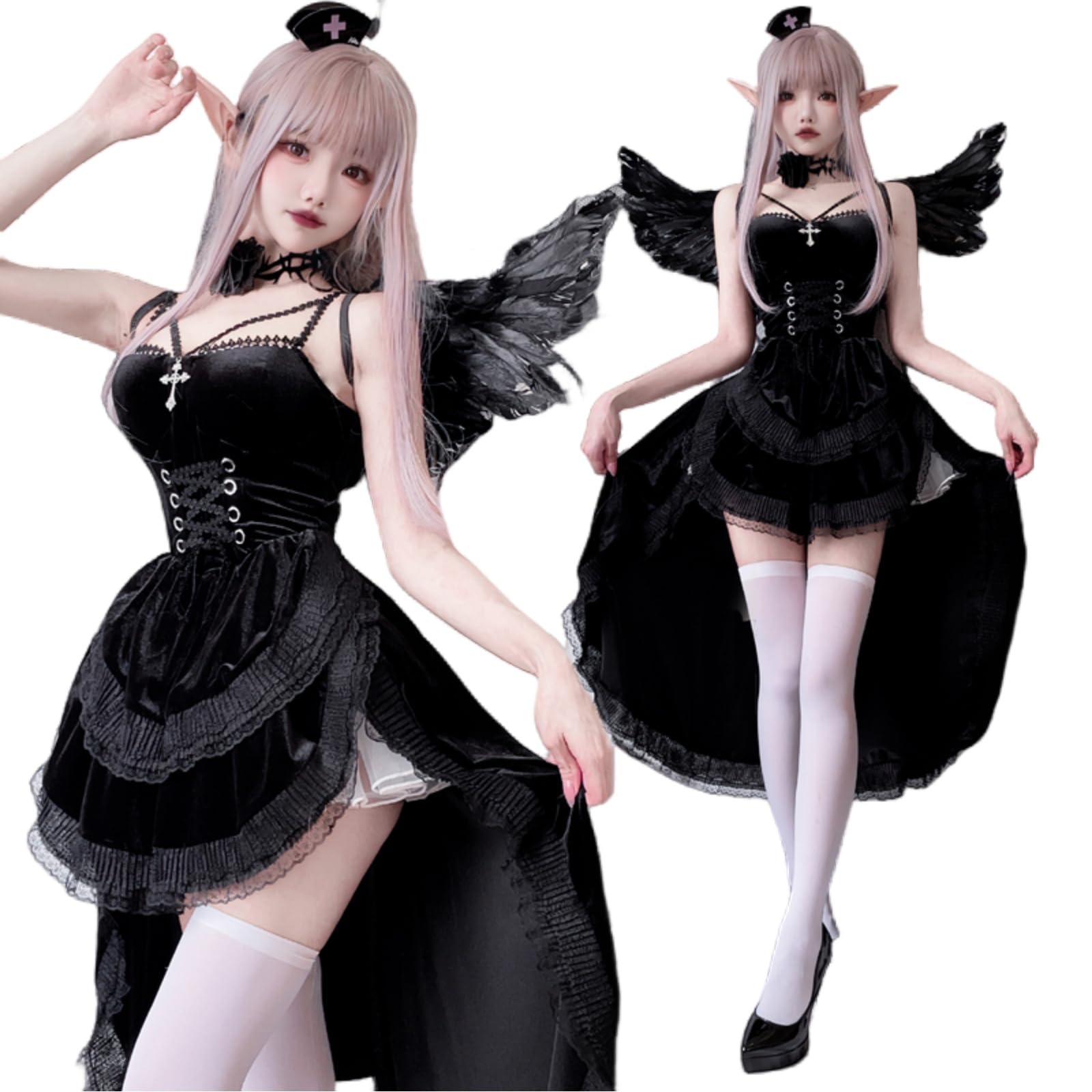 ハロウィン コスプレ Amazon.co.jp: [JUNDOMECY] 魔女 デビル コスプレ 小悪魔