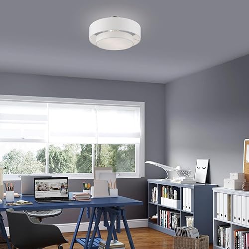 Miniatura 3 de Livex Iluminación, 47153-91, Meridian, Semi-Flush, Níquel Cepillado