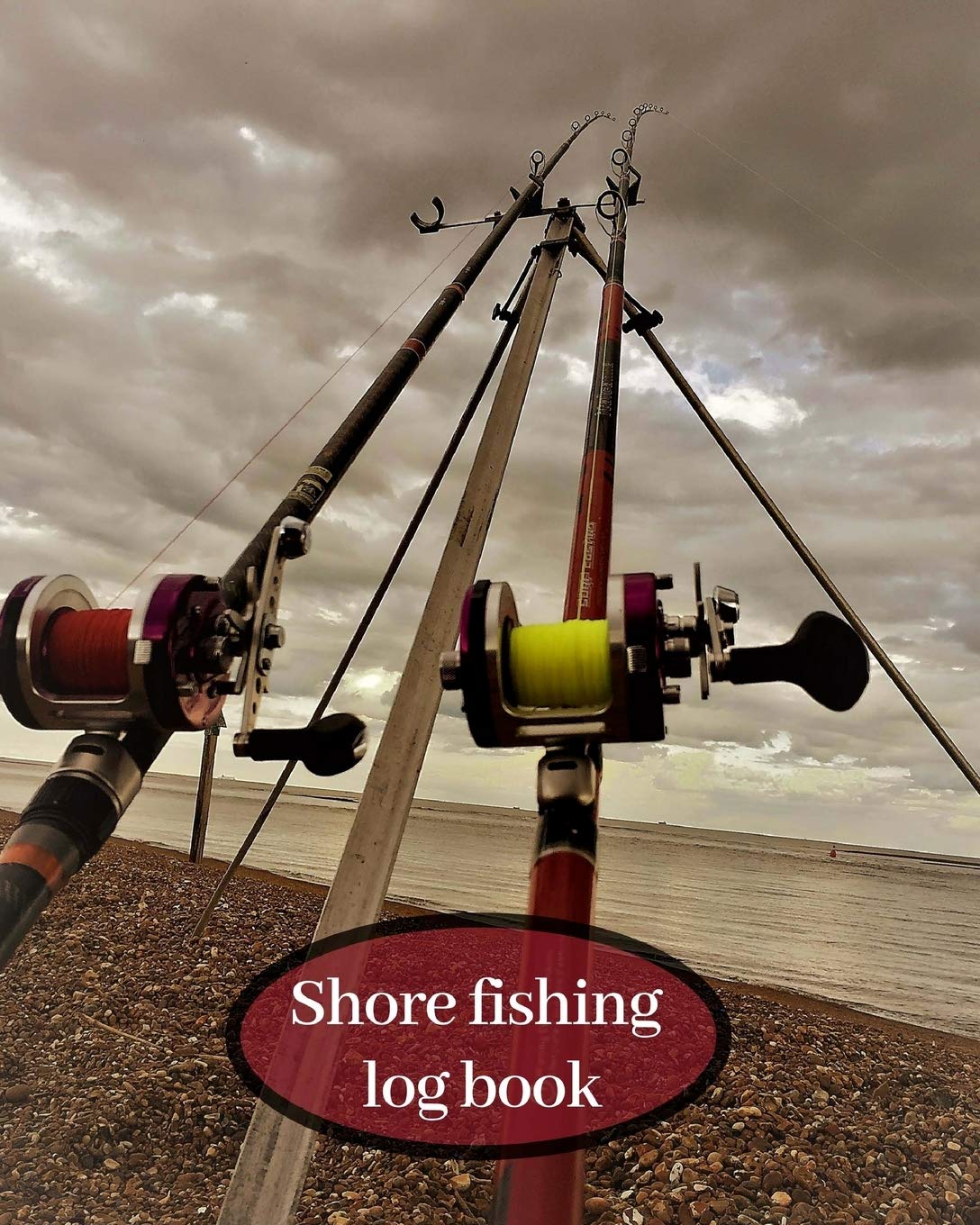 Shore fishing log book: Fishermans gifts,fisherwomens records, anglers journal, diary, planner inc 100 templates 8 x 10" date, rigs bait used etc also size limits for shore caught fish