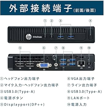 Amazon.co.jp: 【整備済み品】 超小型デスクトップPC H|P