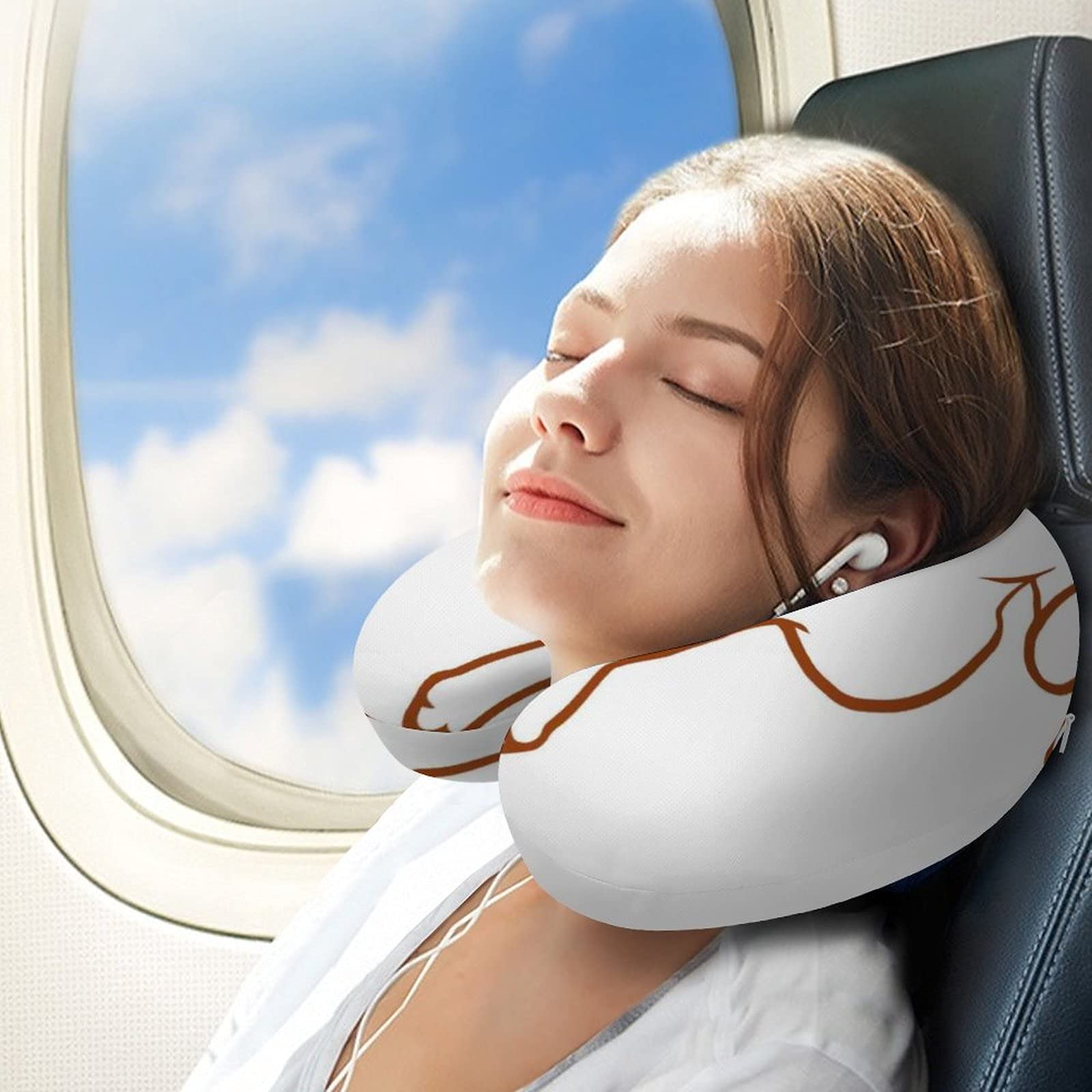 Amazon｜かわいいチンポのお尻通気性と快適性のあるネックピロー