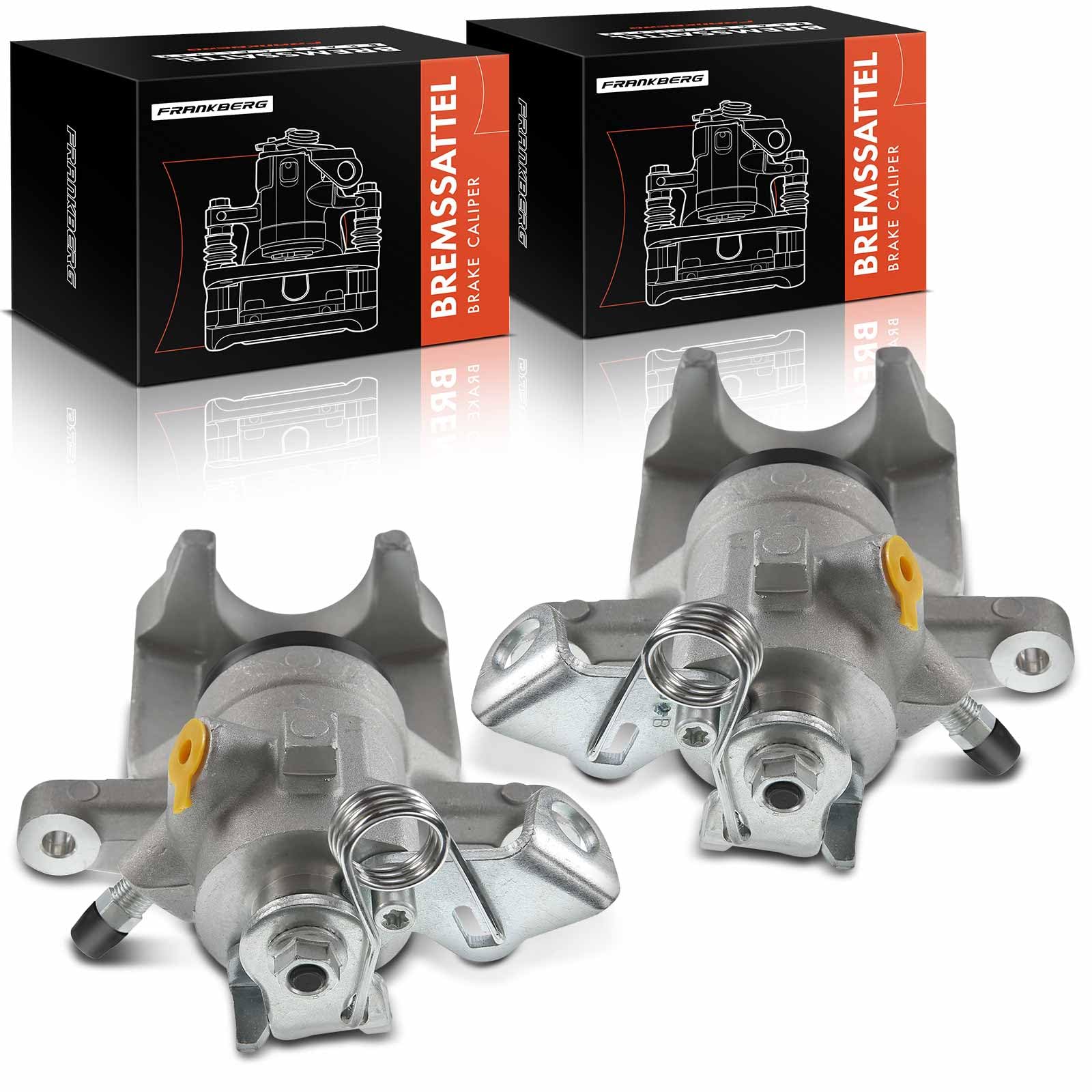 Frankberg 2 pinzas de freno 4400W6 | Compatible con: Crossland X P17 P2QO, Furgoneta Crossland X, 2008 I Van CU, 207 SW Box/Combi WK, C3 II SC