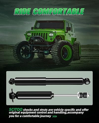 Miniatura 6 de SCITOO - Amortiguador delantero trasero para Toyota compatible con 1995-2002 para amortiguadores Toyota Tacoma 343209 344055 - Juego de 4 piezas