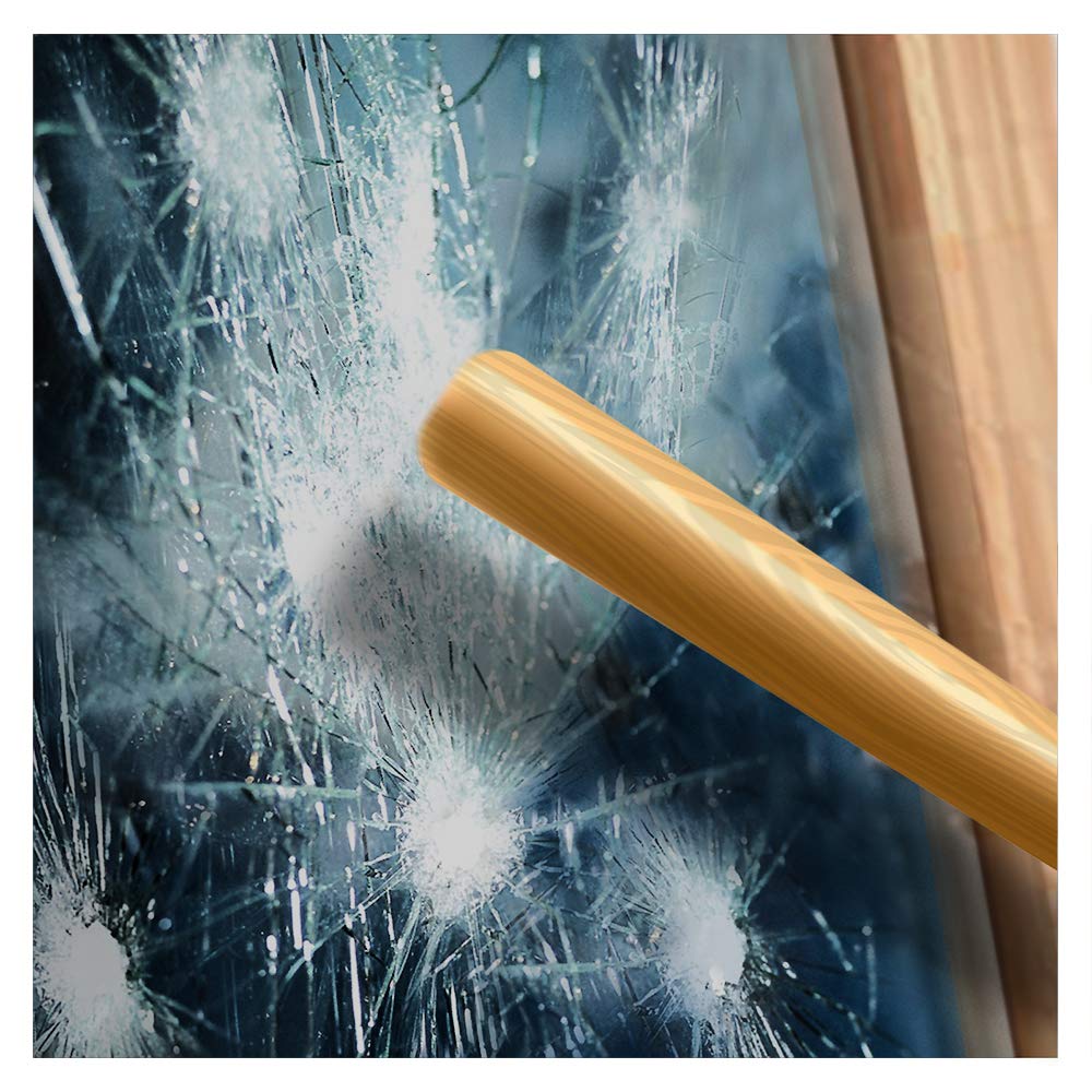 BDF S4MB05 Window Film Security and Daytime Privacy 4 Mil Black 5 (Very Dark) - 30in X 14ft