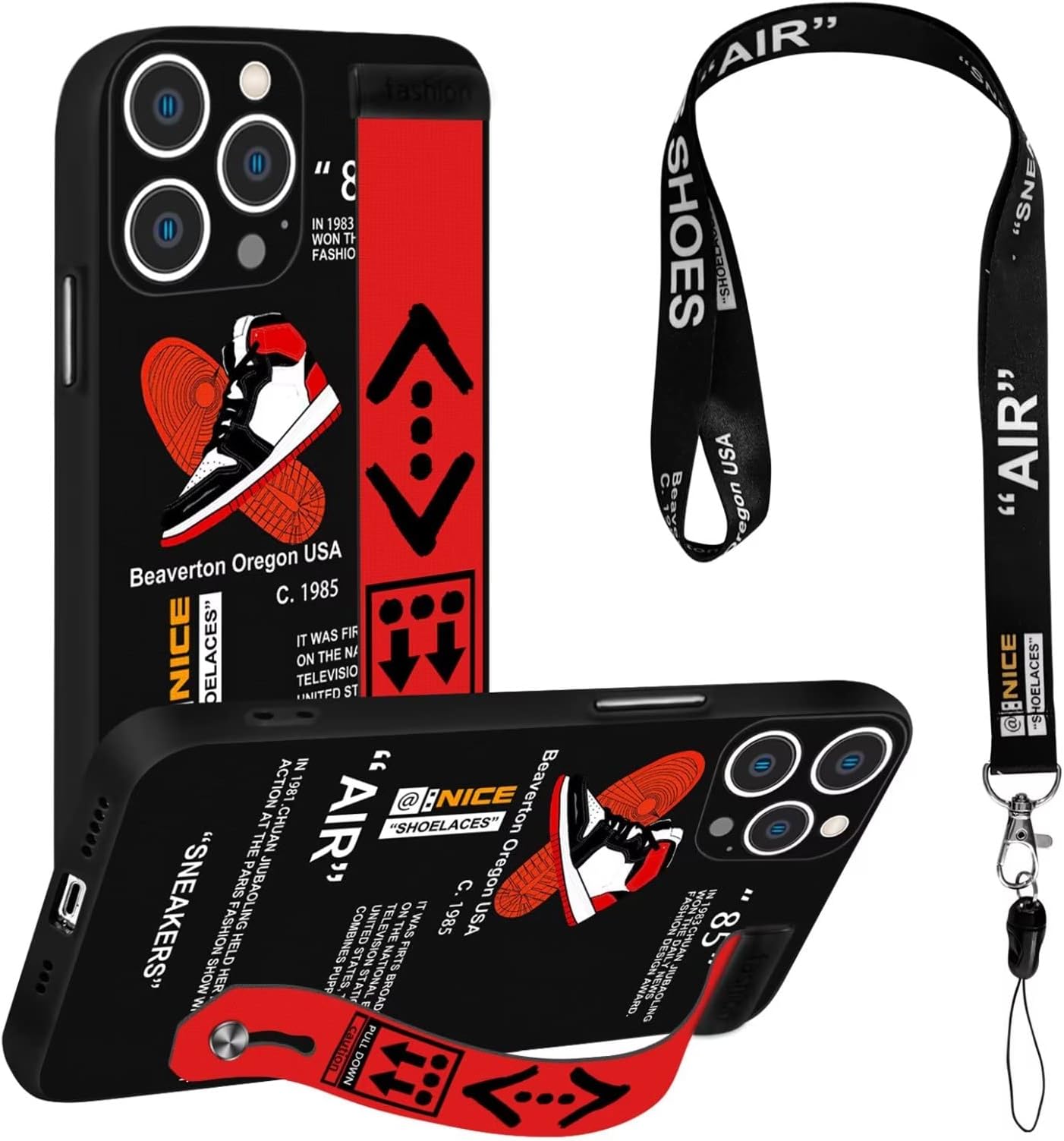 Cool IPhone 14 Case For Men Boys Black Soft TPU Upgraded Camera Protection Rubber Protective Antislip Shockproof Fashion Case Compatible With Iphone 14 Case Shoe