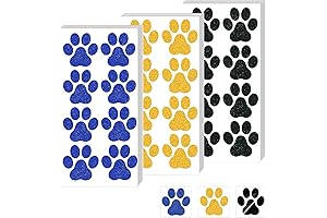 30 Sheets Paw Print Glitter Tattoos Designs for Women Girls Face Body Accessories