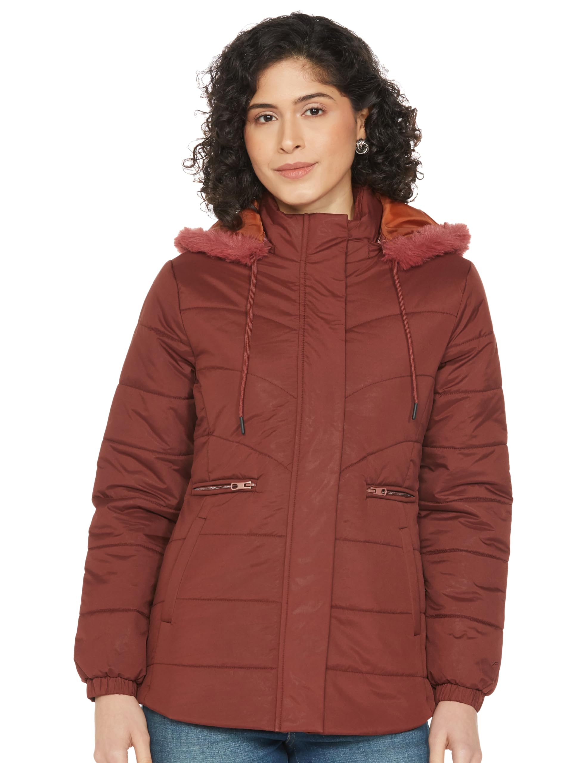 Qube By Fort Collins Women's Jacket, BE17102AZ, Rust, M