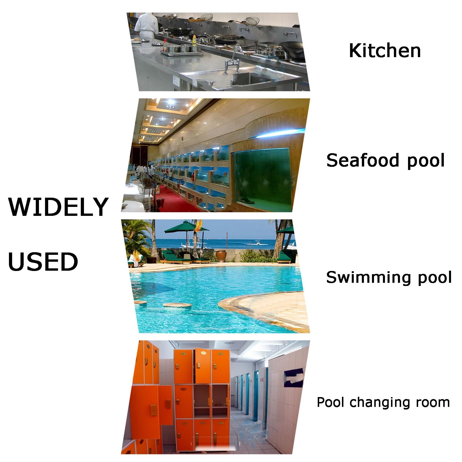 Griglia di drenaggio a sfioro, Griglia di Scarico angolare in plastica for Piscina, Bagno, Patio, terrazza, passerella, Osso, Diverse Dimensioni(Width 25cm/1pieces)