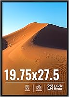 Vista 12 de LaVie Home Marco de fotos de 2 x 3, marco de fotos negro de 2 x 3 con plexiglás HD, marco de visualización de 2 x 3, 1 paquete, colección clásica