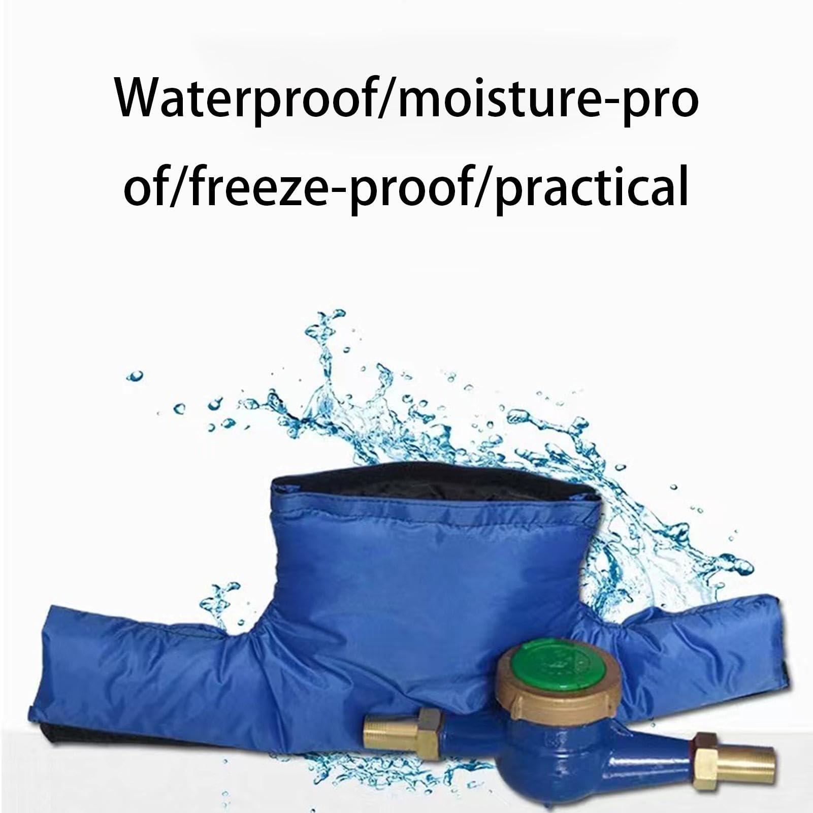 Housse isolante pour arroseur de compteur d'eau | Sac de protection contre le gel et de conservation de la chaleur | Couvre-pompe de puits résistant aux intempéries, couvercle de valve d'arrosage à 3