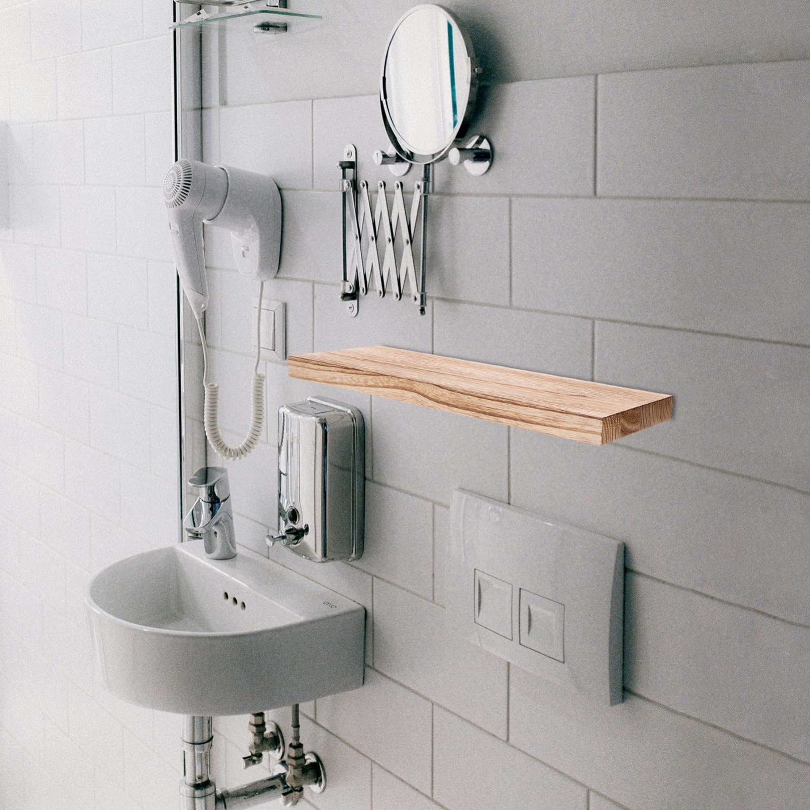 Estantes Flotantes de Madera para Pared 3 Piezas, Montaje