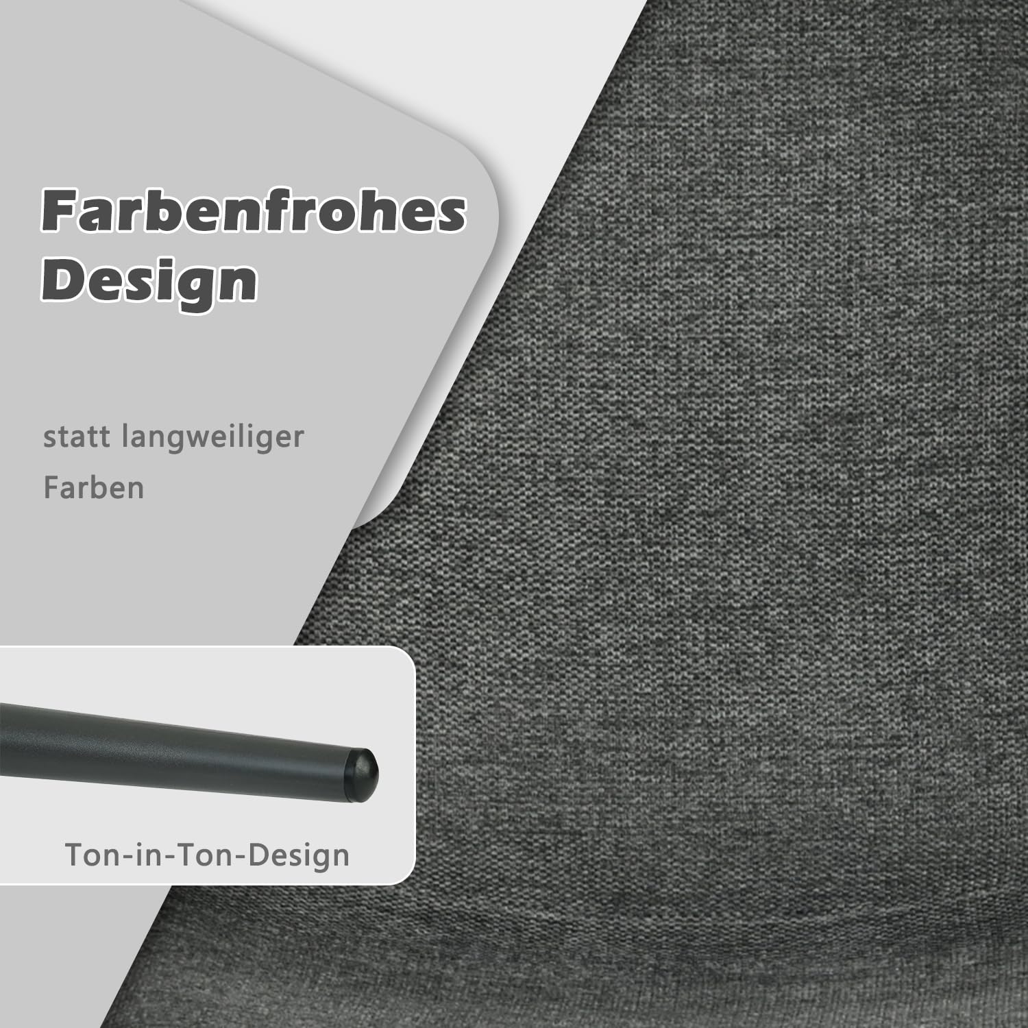 MEUBLE Cosy Esszimmerstühle 4er Set Küchenstuhl Polsterstuhl Wohnzimmerstuhl Skandinavisch mit Rückenlehne, Sitzfläche aus Stoff, Metallbeine, Grau