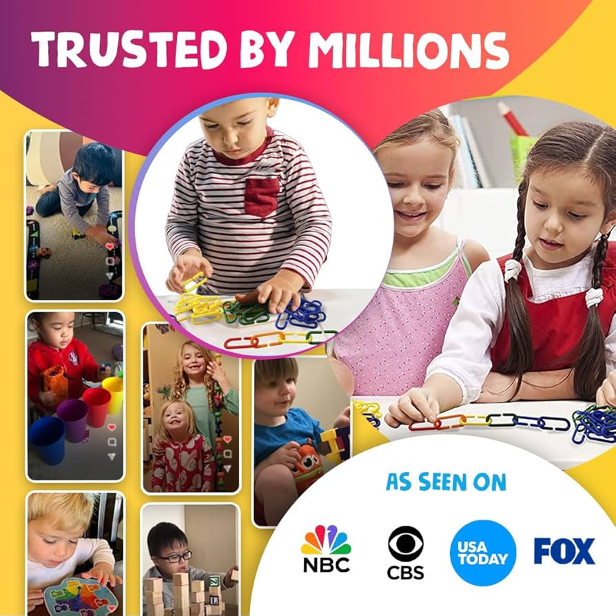 [Skoolzy]Skoolzy 120 Rainbow Math Links with Tote by FREE Pattern Sequence Download Preschool Toys Sort Count Motor [並行輸入品] Amazon | [Skoolzy]Skoolzy 120 Rainbow Math Links with Tote