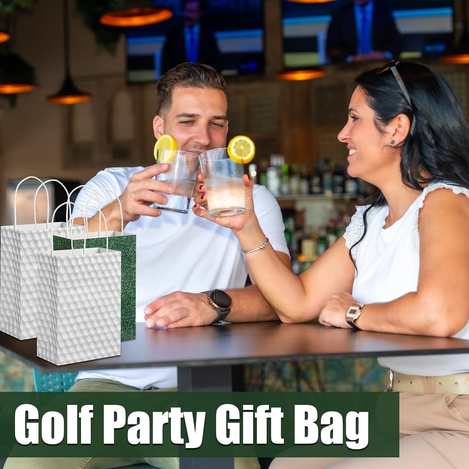 24 Pack Golf Party Favor Bags Golf Goodie Paper Gift Treat Candy Bags for Baby Shower Birthday Supplies - Image 6