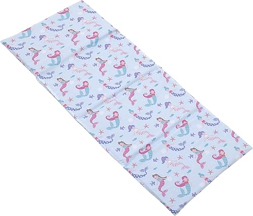 Everything Kids Mermaid, Seashell, Star Fish Aqua, Lavender and Pink - Sábana para siesta preescolar