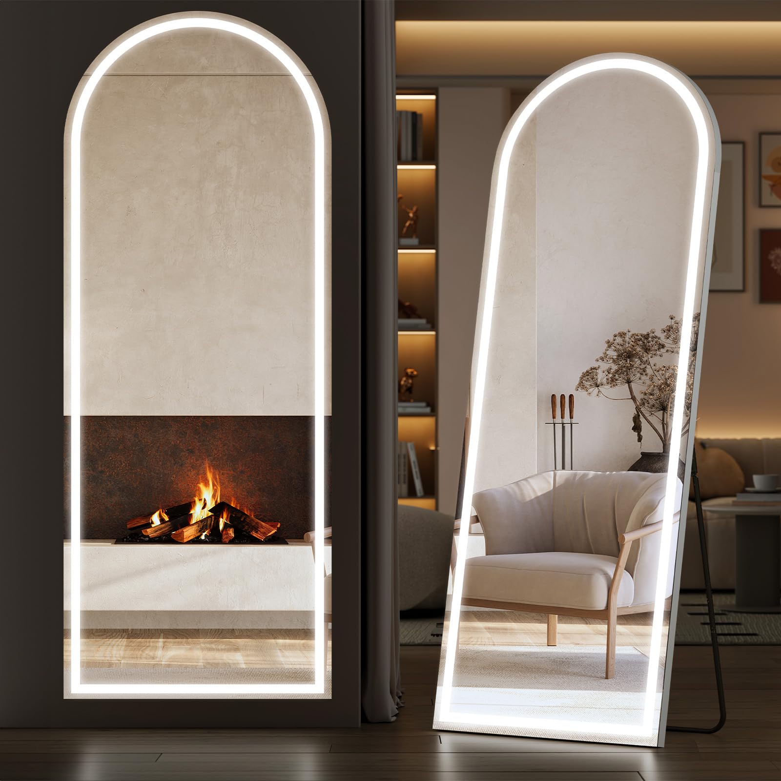 Sweetcrispy LED Floor Mirror
