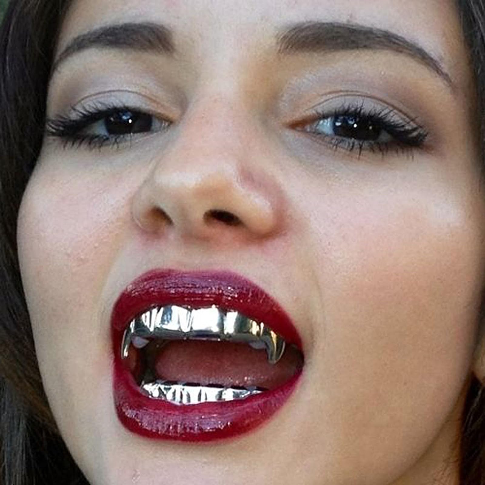 Silver Plated Tooth Hip Hop Tooth Grill For Teeth Mouth Hip Hop Mouth Grills for Men And Women Joke Teeth Adult, Grillz - Image 3