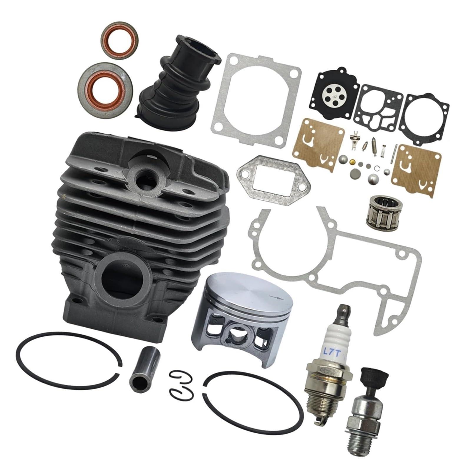 Kit cylindre piston 56mm et carburateur MS660 pour l'entretien et l'abattage forestier