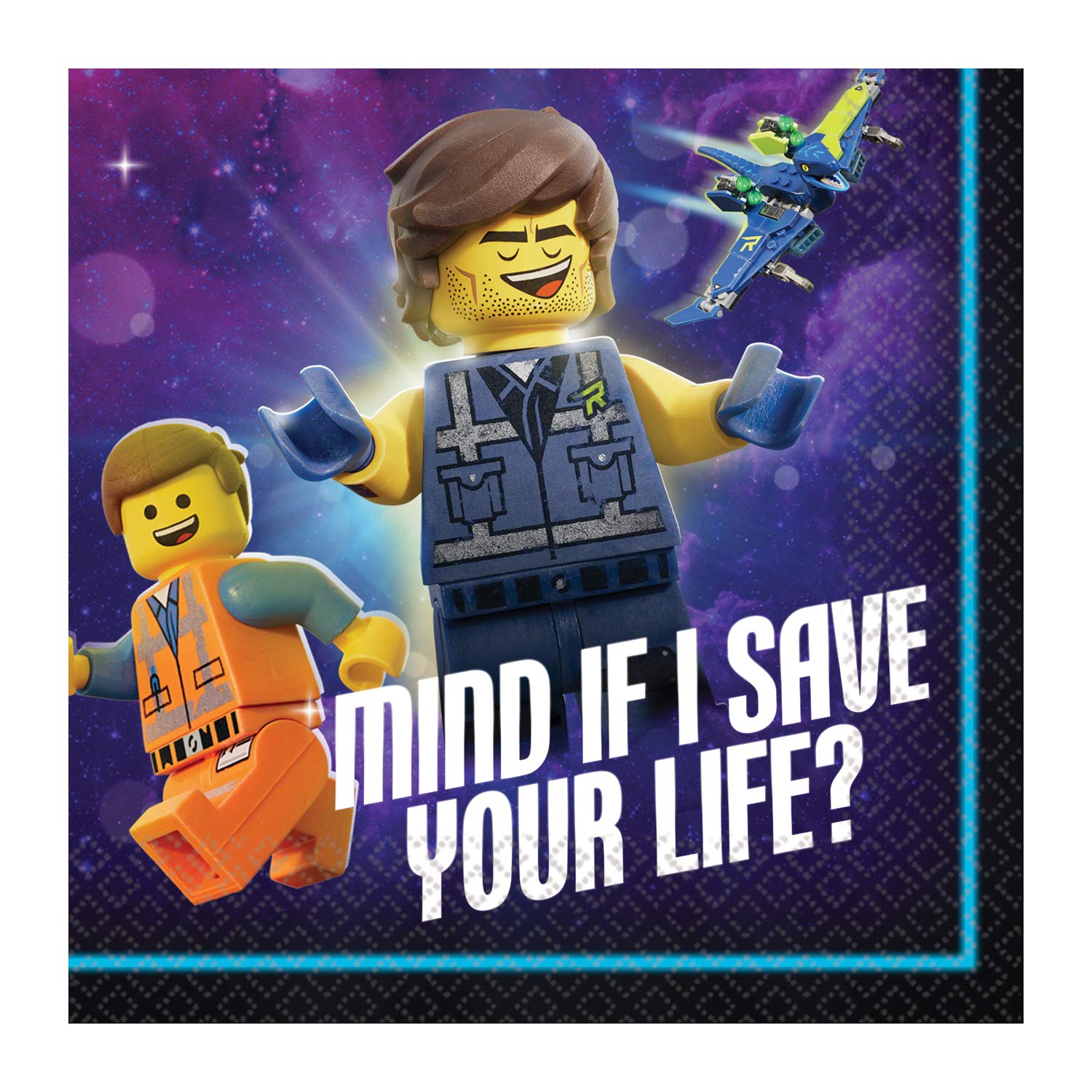 Amscan 501711 Lego Movie Party Paper Beverage Napkins , Multi