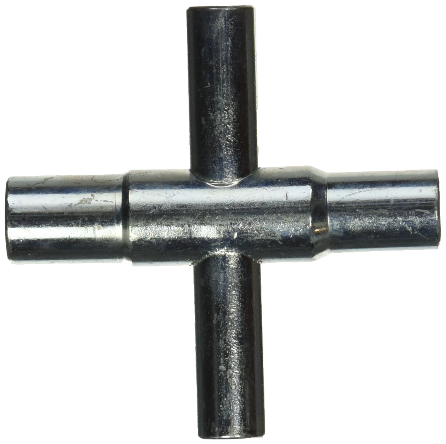 MINTCRAFT T1543L Mint Craft 4-Way Sillcock Key, for Use with 1/4 and 5/16 in Square Stem, Hardened Steel