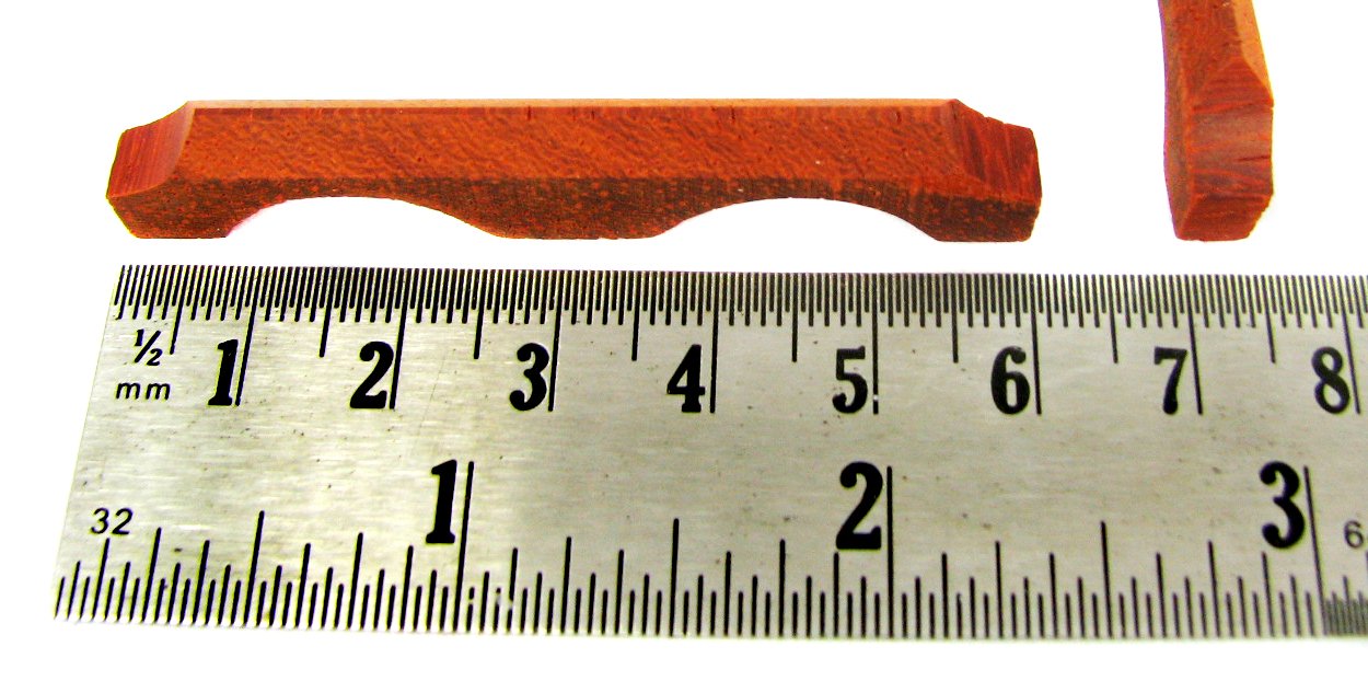 2 PC. Exotic Padauk Madera Caja de puros guitarra puentes
