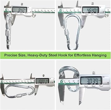 UIAA Static Climbing Rope 10 mm High Strength with 2 Carabiners