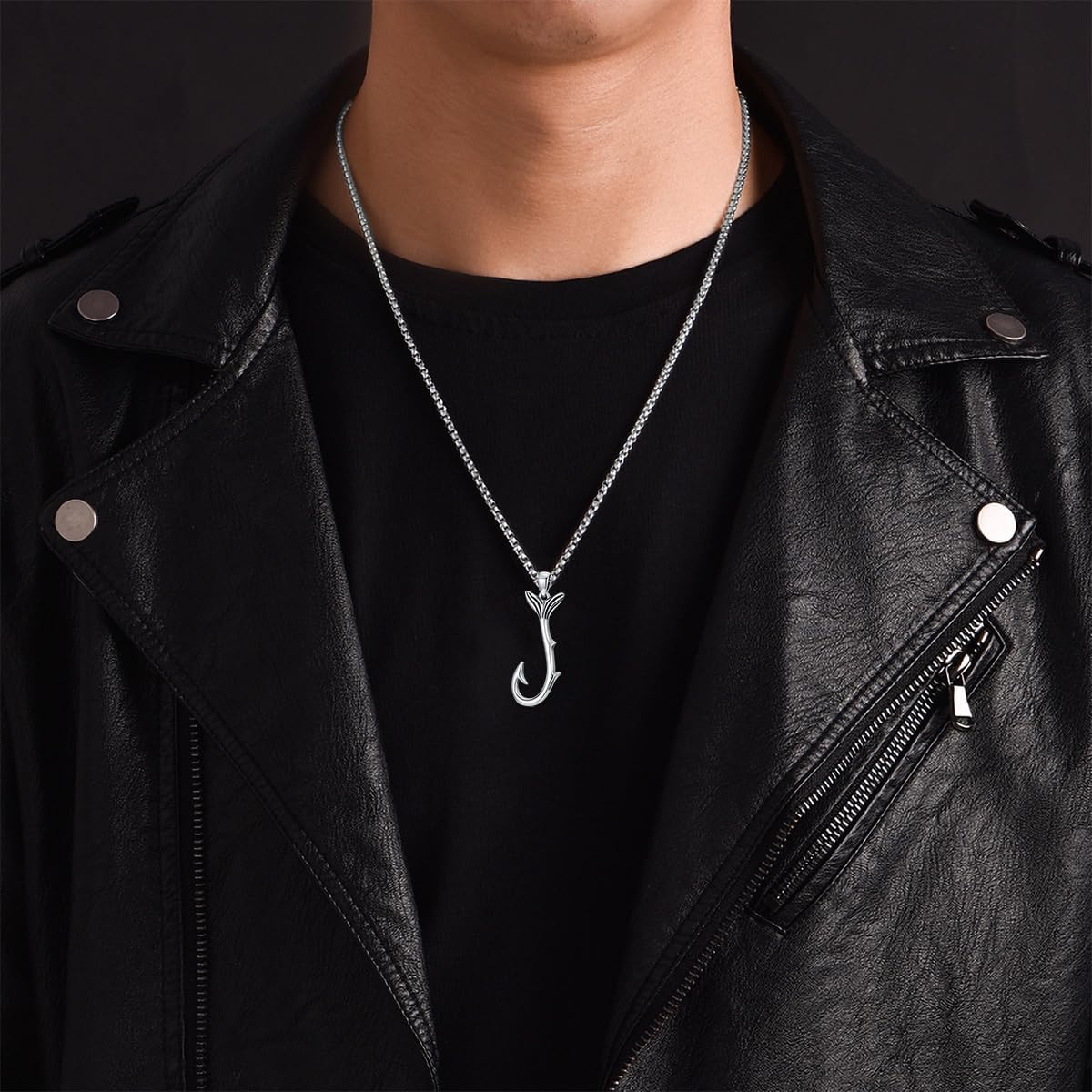 Ami da pesca hawaiani, catena in argento sterling 925, ciondolo a forma di pesce hawaiano, gioielli regalo per uomo e donna