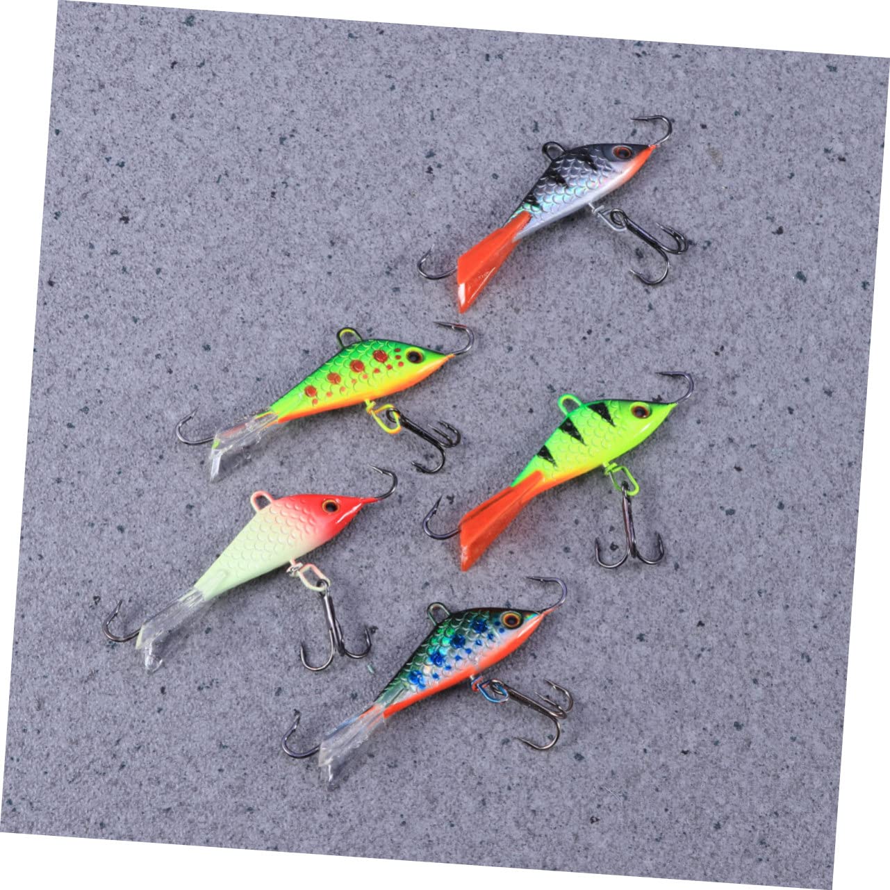 YARNOW Lot De 2 Leurres en Métal Dur pour Bar Brochet Perche 5 Pièces X 2 Taille 50 Mm Poids 7 5 G