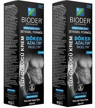 Bioder Erkeklere  zel T m Ciltler i in T y D k c  Krem 100 ml 2 paketi