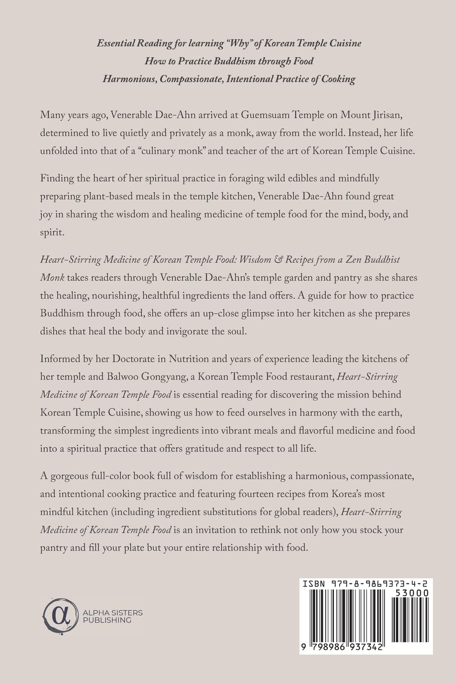 Heart-Stirring Medicine of Korean Temple Food: Wisdom & Recipes by a Zen Buddhist Monk      Paperback – August 8, 2024