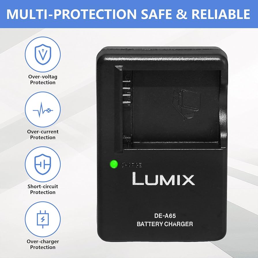 BM DMW-BCG10 Battery And Charger For Panasonic Lumix DMC-3D1, SZ8, TZ6, TZ7, TZ8, TZ10, TZ18, TZ19, TZ20, TZ25, TZ30, TZ35, ZR1 ZR3 ZS1, ZS3 ZS5 ZS6 ZS7 ZS8 ZS9 ZS10 ZS15 DMC-ZS19 ZS20, ZS25, ZX1 ZX3