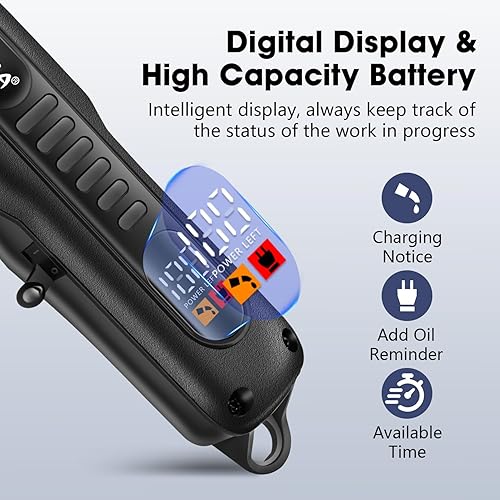 Miniatura 4 de HIENA PRO Juego de cortapelos profesional para hombres, kit de corte de pelo inalámbrico, kit de peluquería recargable, juego de cortaúñas y