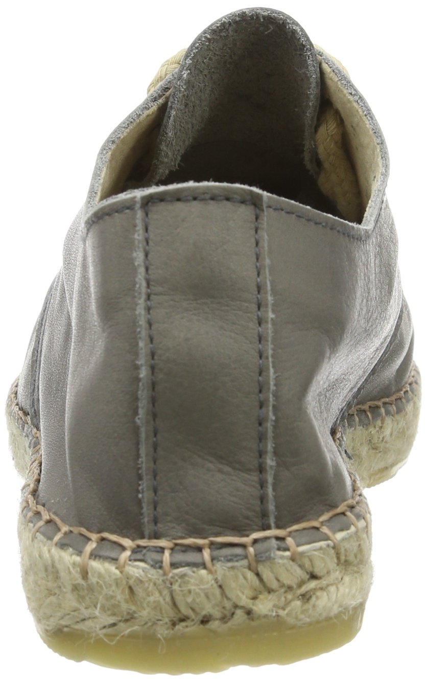 PIECES Kay Leather Espadrillos Grey AlpargatasMujer