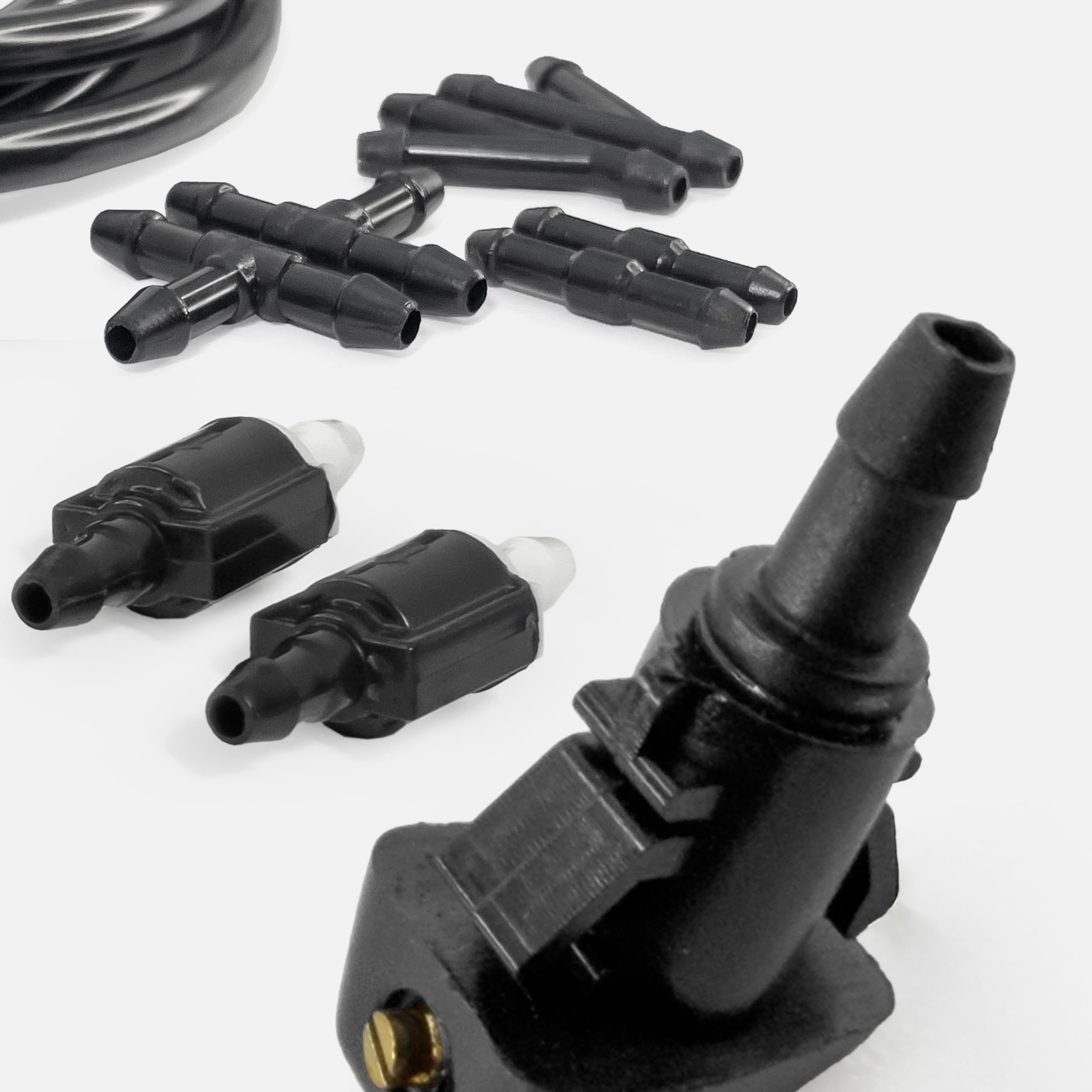 Click&Fit Adj zestaw naprawczy dysz spryskiwaczy przedniej szyby kompatybilny z Jeep Grand Cherokee Compass Patriot, Chrysler 300 Cruiser, Dodge Journey Caliber Avenger Charger 2005-2016 - zawory