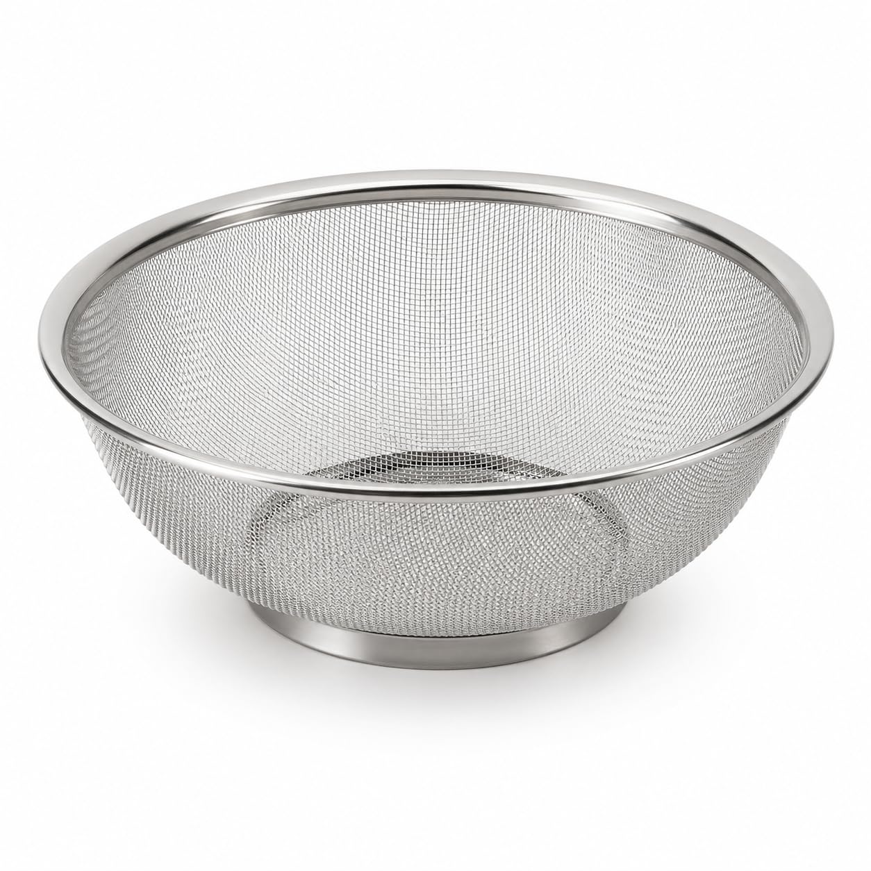 Escorredor de Arroz em Aço Inox 25 cm com Malha Fina Premium Multiuso para Massas, Frutas