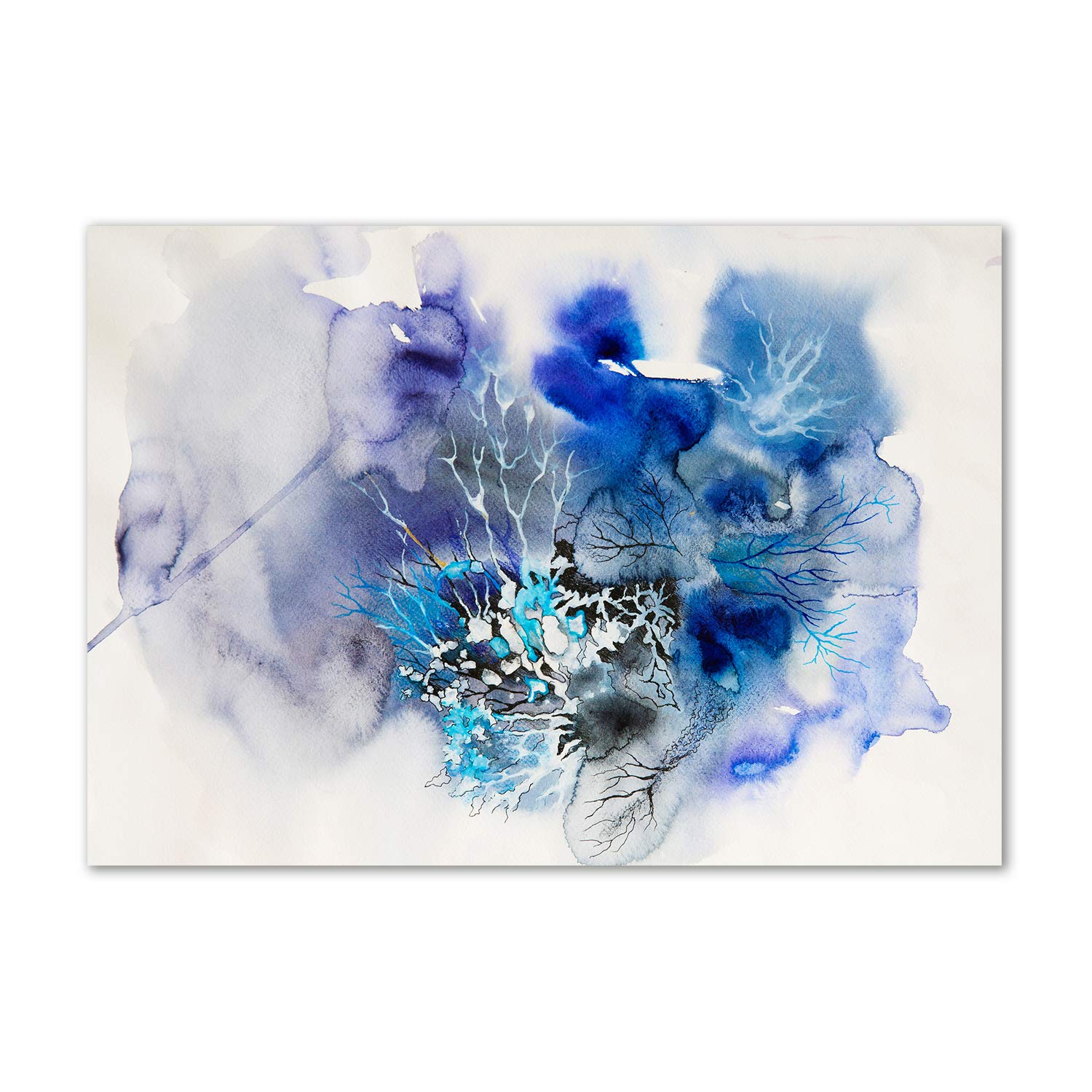 Image verre plastique Tulup tableau acrylique fleurs décoration murale abstraite