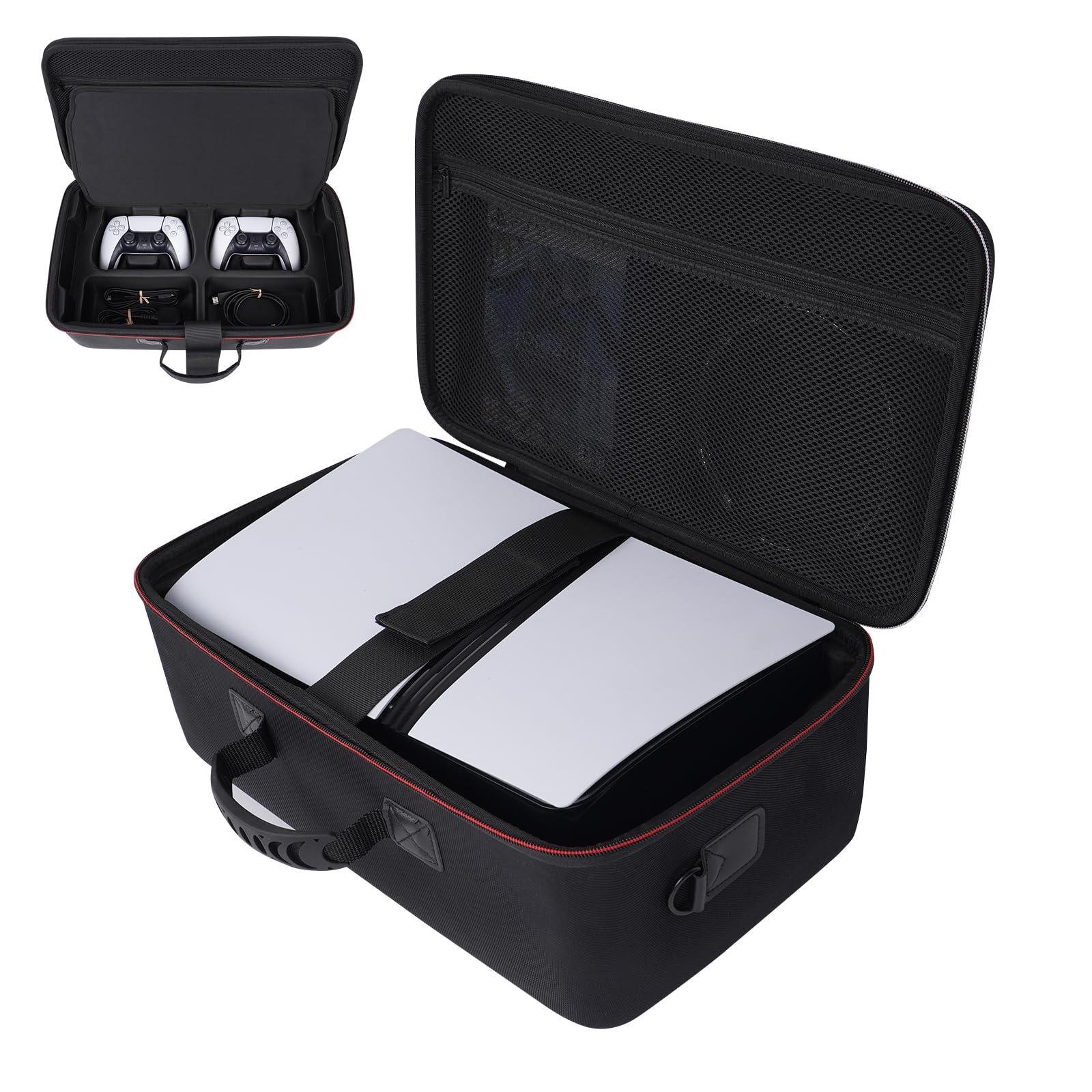 Diocall Hard Carrying Case Compatible with PS5 PRO 2024 Protective Travel Bag for PlayStation 5 Pro Disc or