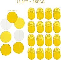 Vista 2 de Decoración para fiestas: telón de fondo amarillo degradado y papel de seda para cumpleaños, baby shower y más