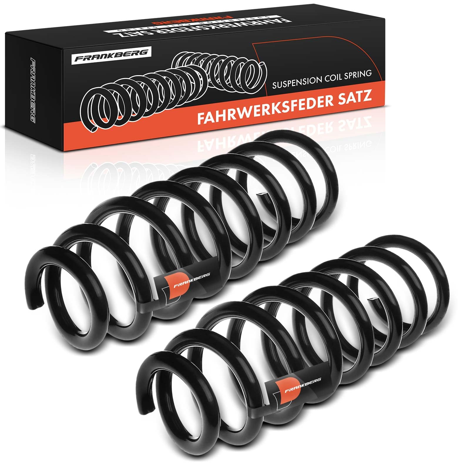Frankberg 2 ressorts de suspension pour essieu avant 7L8411105AM | Compatible avec: Q7 4MB 4MG 4MQ, Q7 4LB