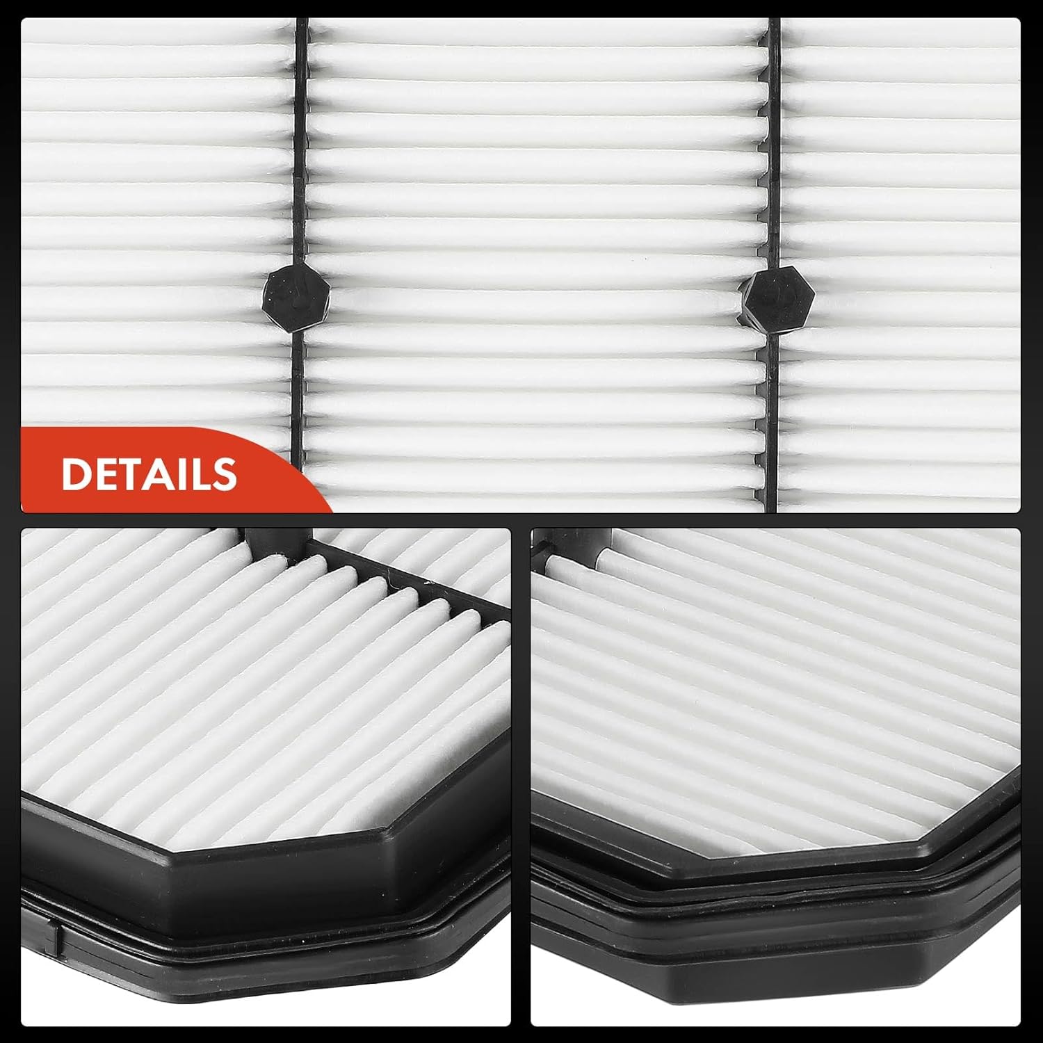 A-Premium 2-PC Engine Air Filter Compatible with Hyundai Elantra 2021 2022 2023, 1.6L, Replace# 28113BY100AS, 28113BY100