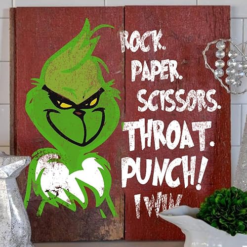 Miniatura 6 de Grinch - Plantillas navideñas para pintar sobre madera, plantillas pequeñas para manualidades, cara de Grinch, plantillas de Feliz Navidad y más,