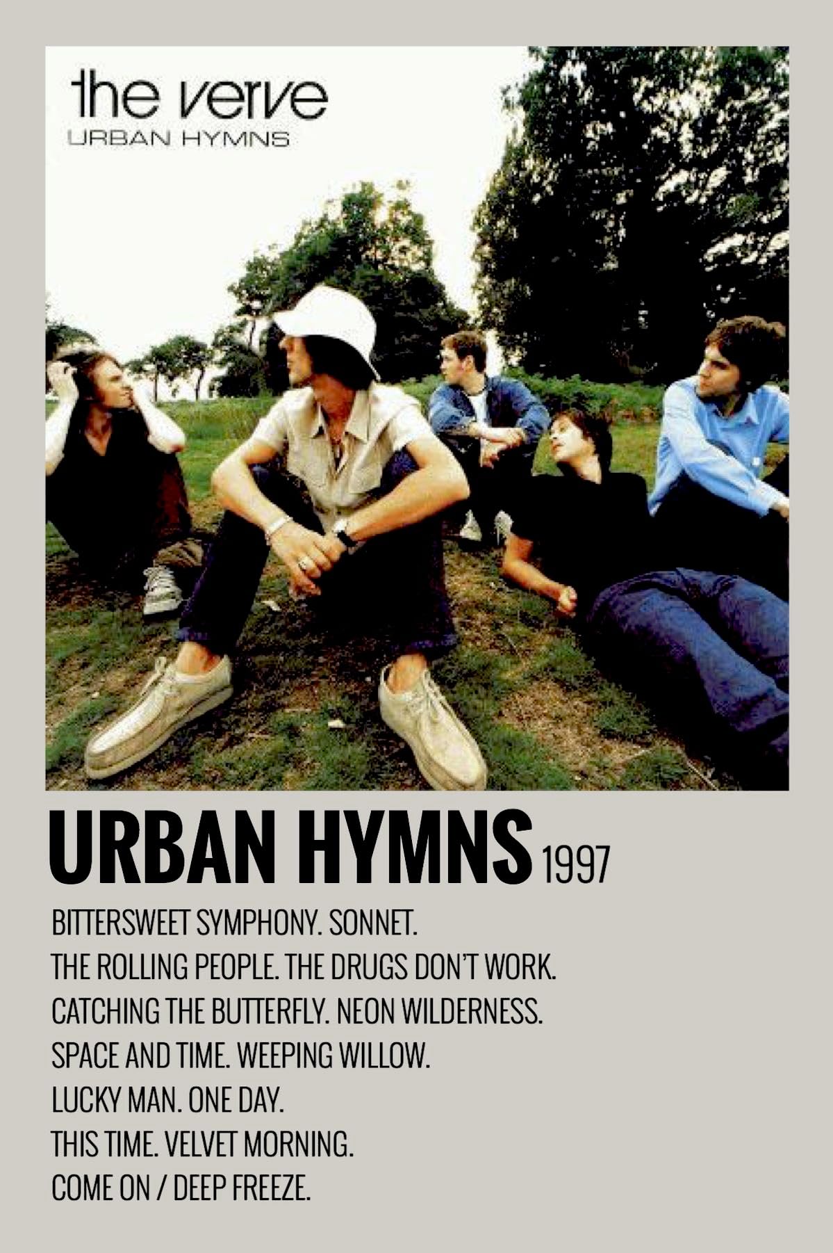 The Verve Urban Hymns A3 Print Poster Wall Art Album Songlist